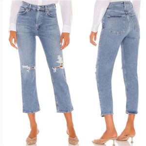 Agolde Jeans Agolde Wilder Mid Rise Straight In Whiplash
